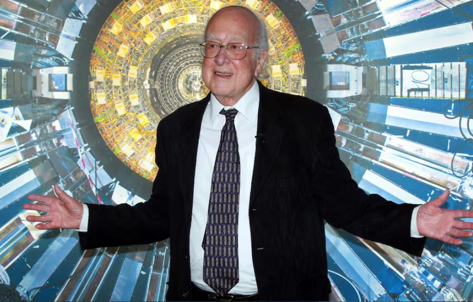 Peter Higgs en el Museo de Ciencias de Londres.